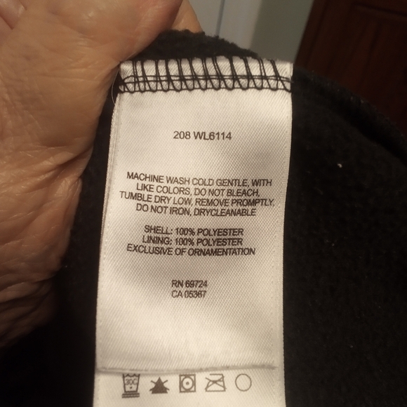 Columbia Women's Black Fleece Jacket S Full Zip Winter Outdoors EUC - Picture 13 of 16